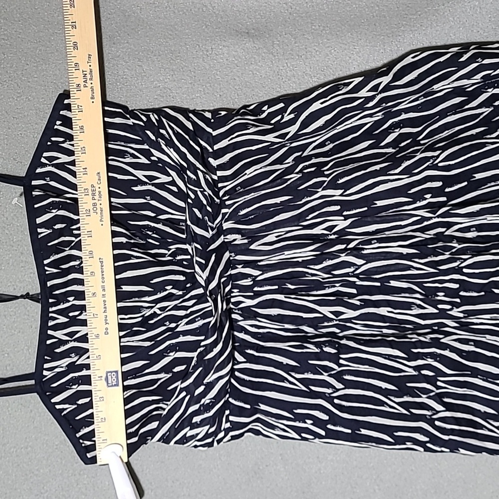 LOFT Women's Elegant Blue and White Strappy Lined Dress - Size‎ 12 NEW WITH TAGS - Picture 5 of 13